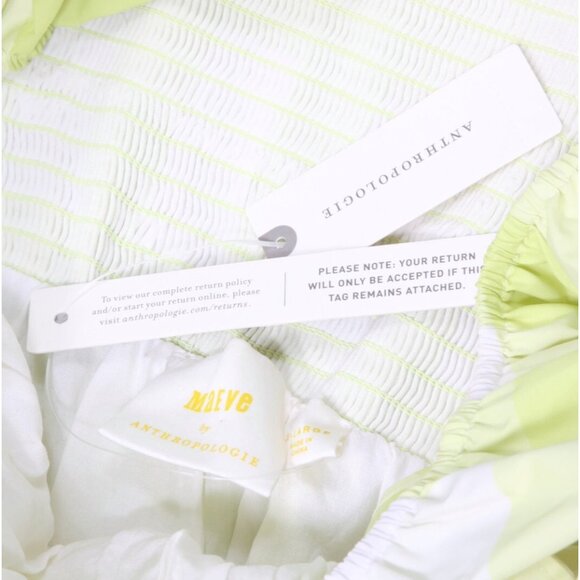 New Anthropologie Maeve Square-Neck Flutter-Sleeve Shirred Dress sz XL NWT /414 - Picture 7 of 8